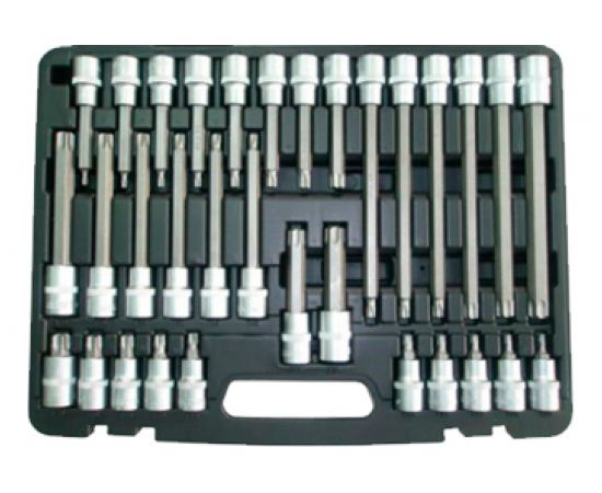 Набор головок со вставками TORX T20-T70, L55-200 мм, 32 предмета AV Steel AV-921067 