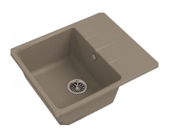 Мойка кварц EWIGSTEIN 1-чаша+крыло 570x500 мм темно-бежевый Gerd 40F темно-бежевый G- 40F 