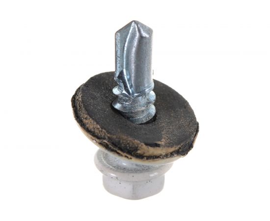 Кровельный саморез Качественный КРЕПЕЖ белый RAL 9003, 5.5х19 мм, 160 шт 0500099 КЧ 