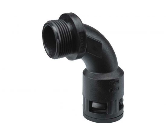 Муфта для гофрированных труб Weyer WQBW-M25B/AD21.2 - коннектор поворотный, нар. M25x1.5 WE1902000 