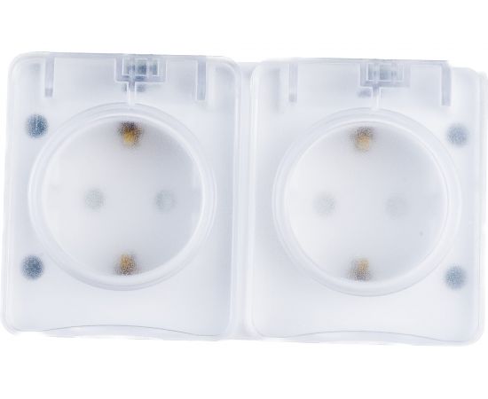 Двойная розетка Schneider Electric AtlasDesign PROFI IP54 открытой установки с заземлением со шторками 16А 250B ATN540126 