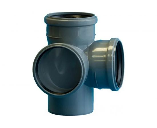 Крестовина ПОЛИТЭК двухплоскостная 110х110х110/87.5 град. 1201102 