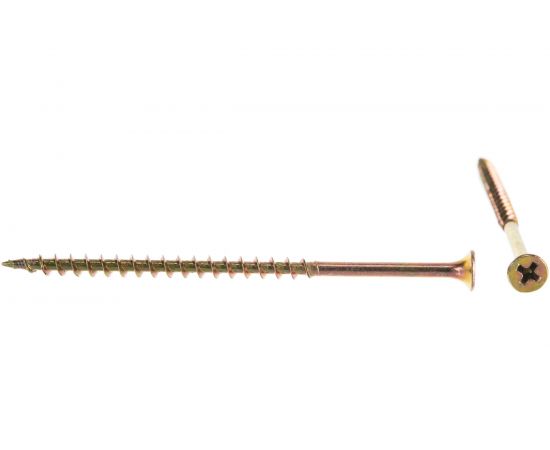 Саморез КРЕП-КОМП жёлтый цинк PH-2 по дереву 4,2х89 100 шт ждп8942ф 