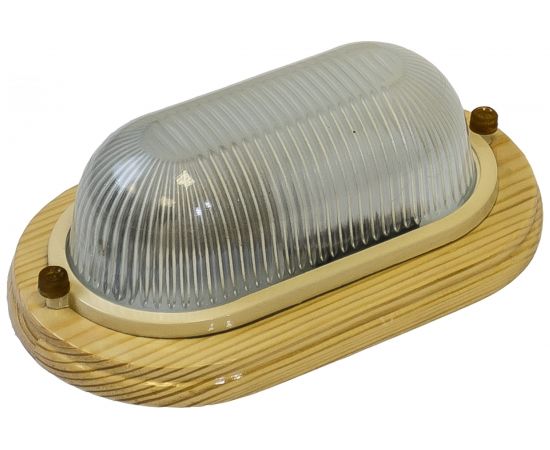 Светильник ЭРА НБО 0460011 Кантри, дерево/стекло, IP54, E27, max 60Вт, 232х140, ОВАЛ, ОРЕХ, Б0048031 