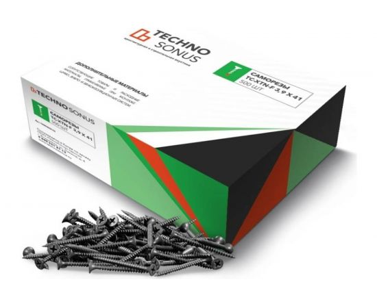 Саморезы ТехноСонус ТС-XTN-F 3.9х41, 500 шт. 1400300155 