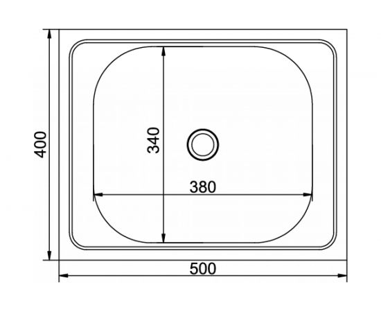Мойка mixline 40х50х16 см, 0.4, выпуск 1 1/2 527962 – изображение 2