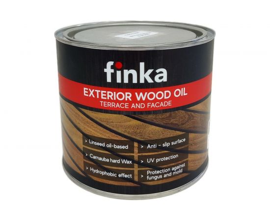 Масло для террас и фасадов Finka Exterior Wood Oil Нazelnut, 2.2 л артикул FO-22H – изображение 2