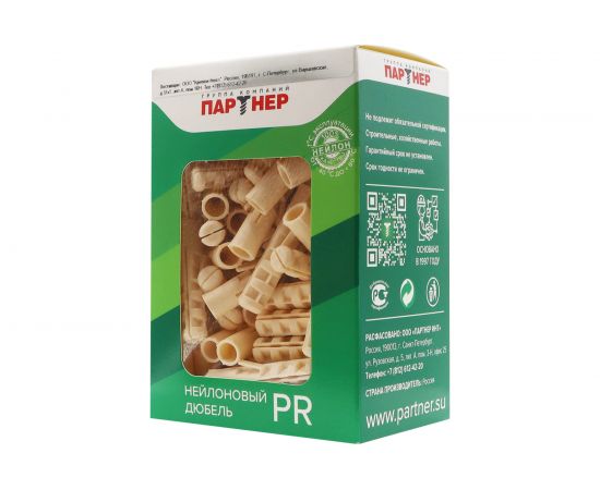Нейлоновый дюбель Партнер PR 6x30 100 шт 826033 – изображение 2