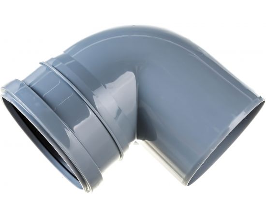 Отвод ПОЛИТЭК 110х90 градусов, с выходом 50, левый 300111050Л – изображение 2