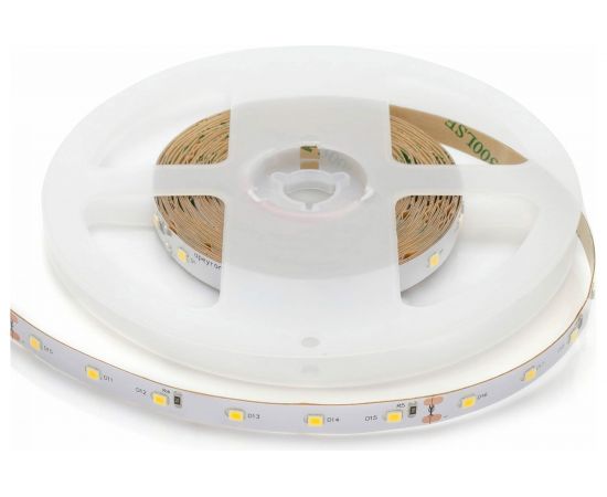 Светодиодная лента Apeyron 24В, 8Вт/м, smd2835, 60д/м, IP20, 800Лм/м, подложка 10мм, 5м, холодный белый 00-371 – изображение 2