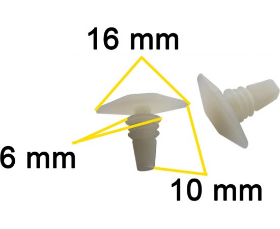 Автокрепеж для Acura/Honda 10 шт 906646710030, 90664671003 КрепАвто 0230 – изображение 3
