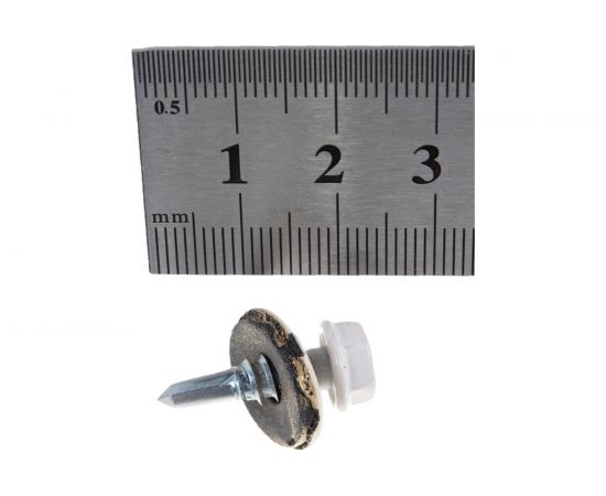 Кровельный саморез Качественный КРЕПЕЖ белый RAL 9003, 5.5х19 мм, 160 шт 0500099 КЧ – изображение 3