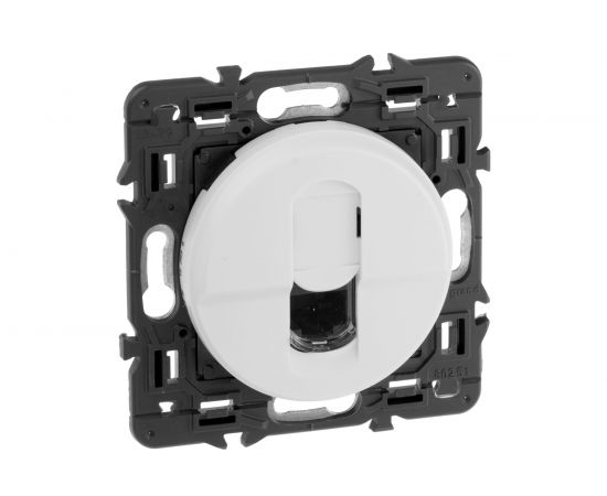 Накладка для одинарной компьютерной розетки Legrand Celiane Белый 68251 – изображение 3