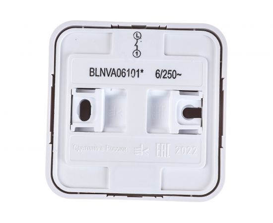 1-клавишный выключатель Schneider Electric BLANCA открытой установки, 6А, 250B, белый BLNVA061011 – изображение 3