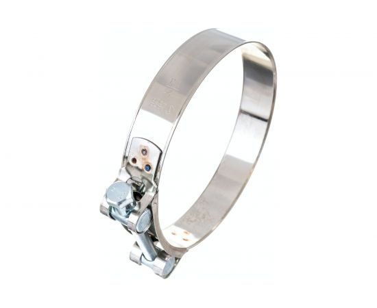 Силовой хомут Nord-Yada Д: 113-121 мм, Ш: 24 мм, Т: 0,8 мм, болт: М8х80, нерж. сталь 902897 – изображение 4
