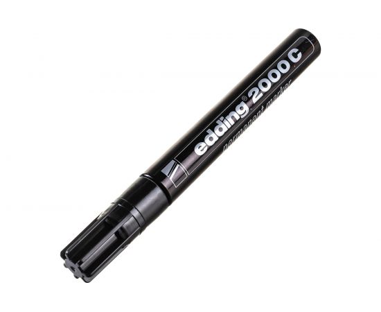 Перманентный маркер для надписей и рисования Edding 1,5-3 мм Черный, E-2000C/1 – изображение 4