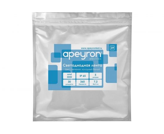 Светодиодная лента Apeyron 12В, 7,2 Вт/м 39 00-39 – изображение 4