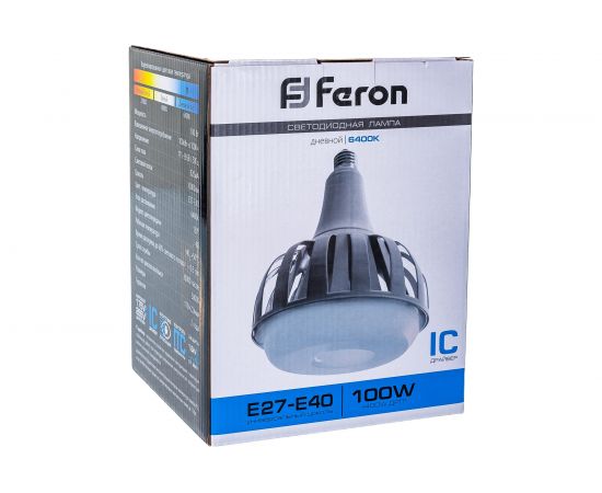Светодиодная лампа FERON LB-651 230V, E27-E40 с переходником, 6400K 38096 – изображение 6