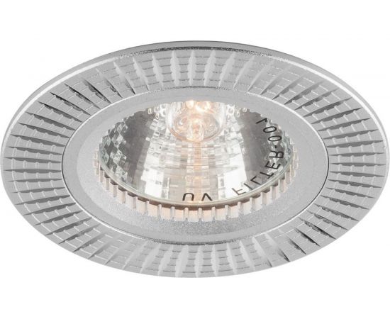 Встраиваемый потолочный светильник FERON MR16 G5.3 серебро, GS-M369 17933 