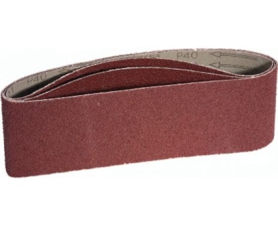 Лента шлифовальная 3 шт. (75х457 мм; Р80) АТАКА 677410 