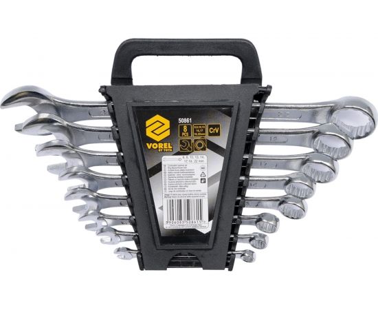 Набор комбинированных ключей VOREL 6-22 мм 8шт Cr-V 50861 