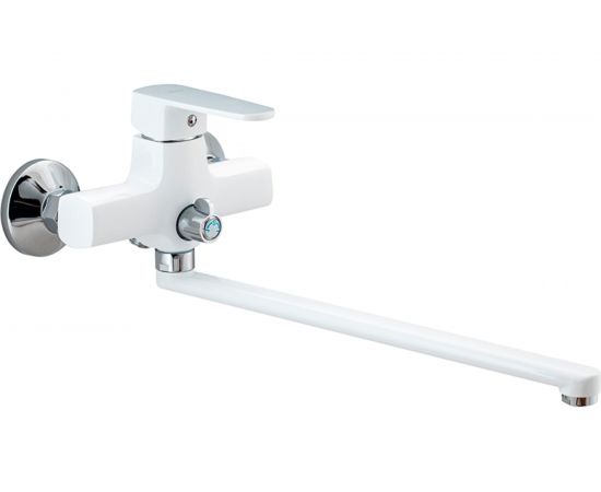 Смеситель для ванны Ekko длинный излив, белый E22301 