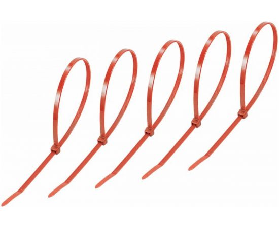 Хомут REXANT nylon 400x5.0 мм 25 шт красный 07-0406-25 