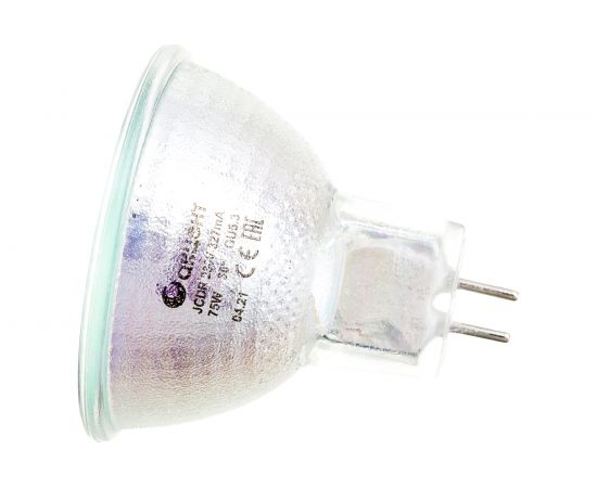 Галогенная лампа АКЦЕНТ JCDR, 230В, 75W, GU5.3, с отражателем и защитным стеклом 4606400204343 