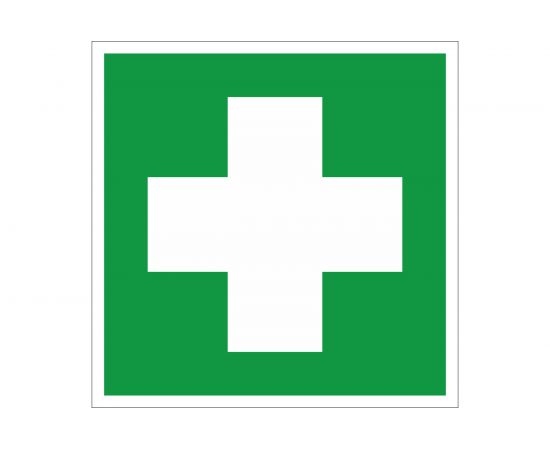 Наклейка-знак медицинского назначения REXANT Аптечка первой медицинской помощи, 100x100мм, 5шт 56-0070 