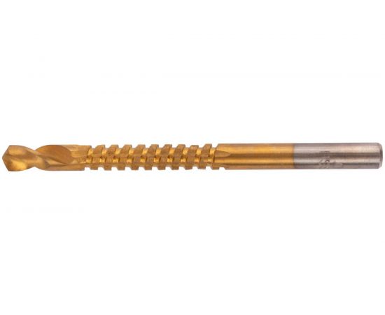 Сверло-фреза универсальное (4 шт; 3, 5, 6, 8 мм; титановое покрытие) FIT IT 36414 