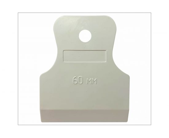 Шпатель ON резиновый 60 мм, белый, эконом 02-04-306 