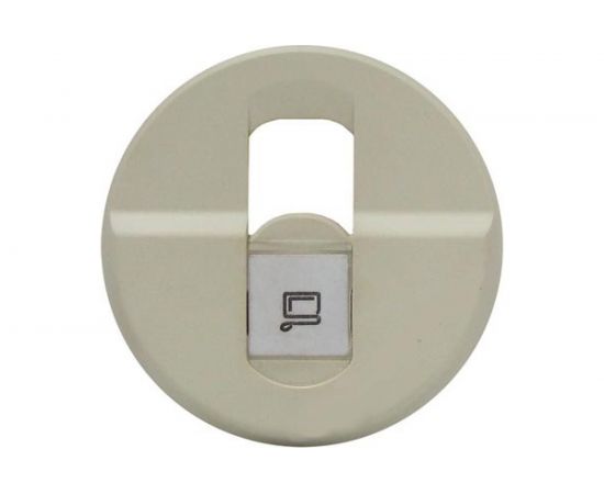 Накладка для одинарной компьютерной розетки Legrand Celiane Бежевый 66235 