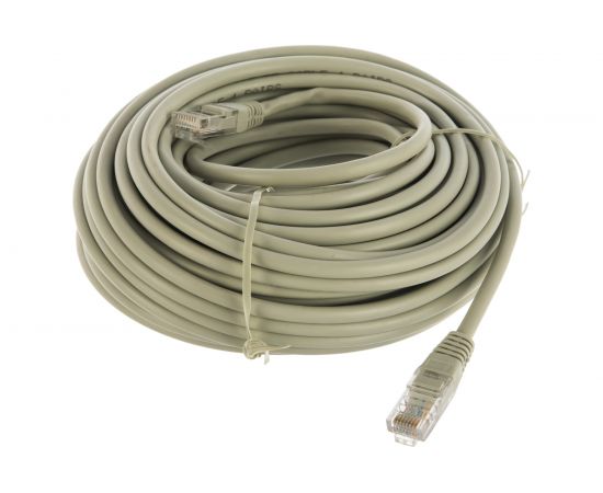Медный патч-корд Cablexpert UTP PP10-20M кат.5e, 20м, литой, многожильный серый PP10-20M 