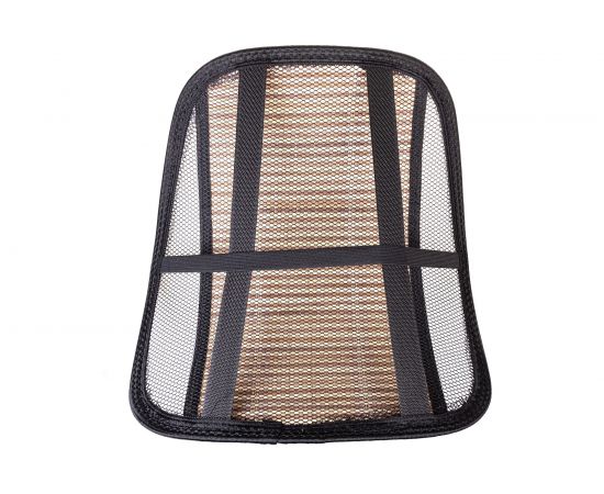 Анатомическая массажная поддержка под спину SKYWAY Support-02 полиэстер/бамбук черно/бежевый S10201002 – изображение 2