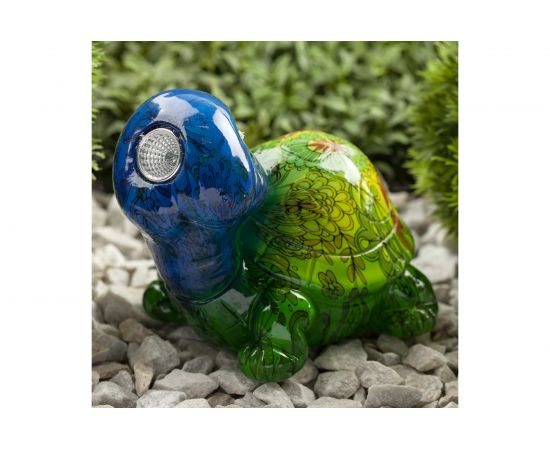 Садовый светильник на солнечной батарее ЭРА ERAFYS01-06 Черепаха, полистоун, 13 см Б0038499 – изображение 2