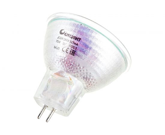 Галогенная лампа АКЦЕНТ JCDR, 230В, 75W, GU5.3, с отражателем и защитным стеклом 4606400204343 – изображение 2