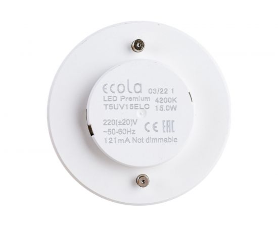 Светодиодная лампа Ecola GX53 LED Premium 15,0W Tablet 220V 4200K матовое стекло /композит/ 27x75 T5UV15ELC – изображение 2