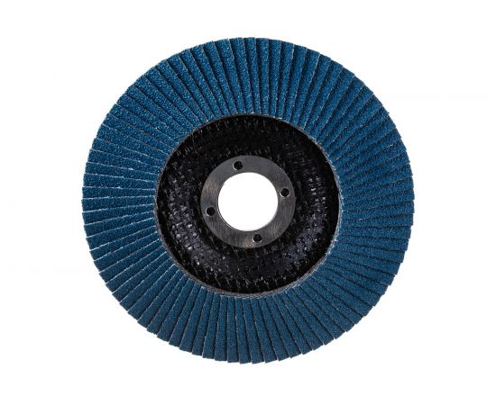 Круг наждачный лепестковый по металлу Plus (125х22.2 мм; Р80; циркониевый) CUTOP 72-12580 – изображение 2