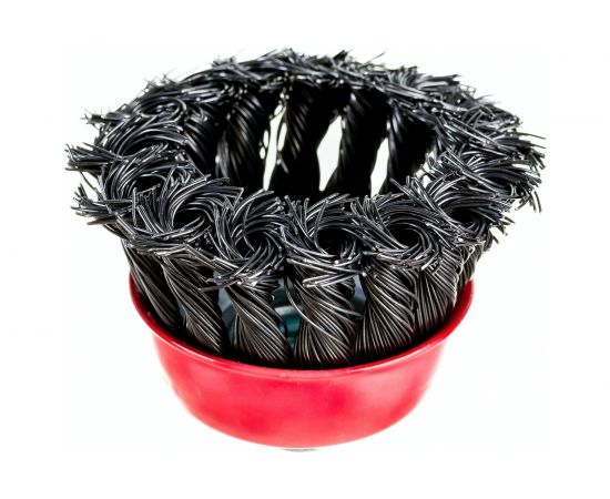 Щетка металлическая крученая чашка (65 мм; М14) для УШМ ON 20-04-065 – изображение 2