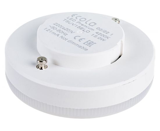 Светодиодная лампа Ecola GX53 LED Premium 15,0W Tablet 220V 4200K матовое стекло /композит/ 27x75 T5UV15ELC – изображение 3