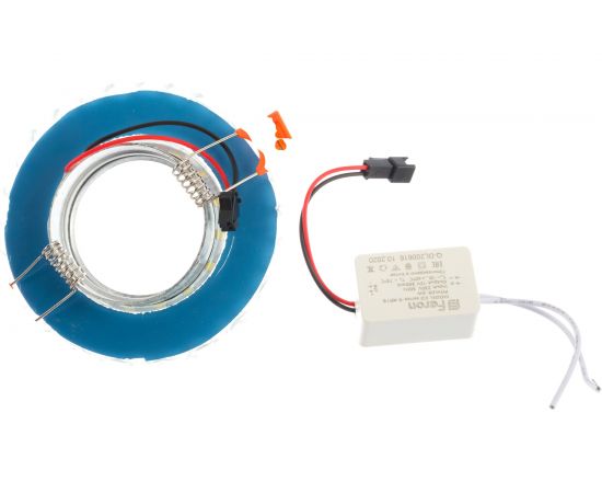 Встраиваемый потолочный светильник FERON со светодиод подсветкой, прозрач, хром, CD930 29463 – изображение 3