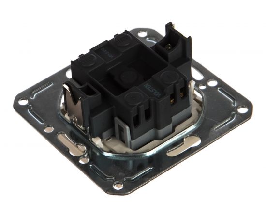 Одноклавишный выключатель с индикацией, крем Violet Volsten V01-22-V12-M 9111 – изображение 5