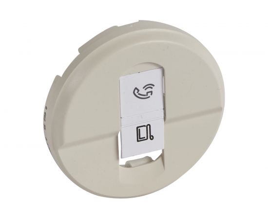 Накладка для одинарной компьютерной розетки Legrand Celiane Бежевый 66235 – изображение 5