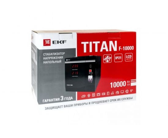 Напольный стабилизатор напряжения EKF TITAN F-10000 PROxima SQstab-f-10000 – изображение 5