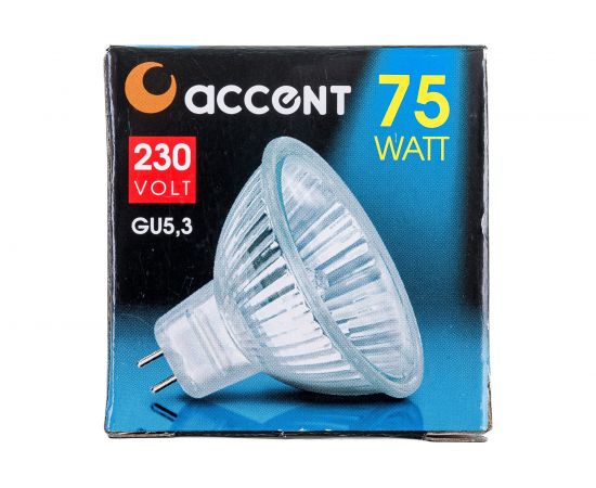 Галогенная лампа АКЦЕНТ JCDR, 230В, 75W, GU5.3, с отражателем и защитным стеклом 4606400204343 – изображение 6