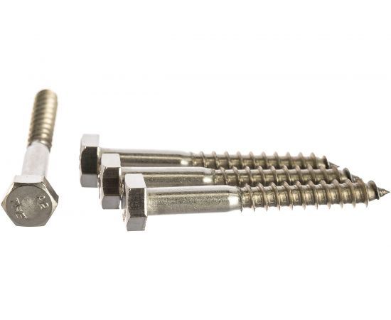 Сантехнический шуруп ЕВРОПАРТНЕР DIN 571 с шестигр.гол. 6х50 нержав. сталь 4 шт. G2 2650 1 