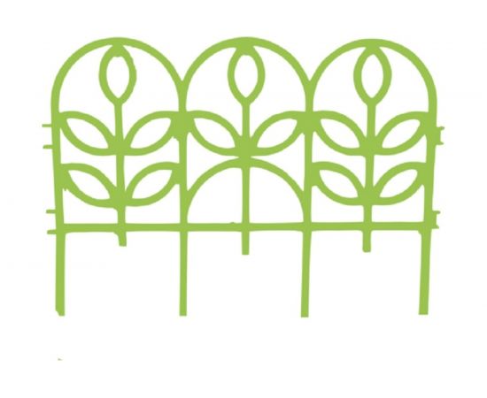 Декоративный заборчик Дачная салатовый, мозаика ""Ажурный"" 13230 