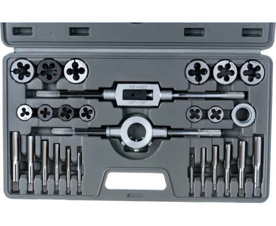 Набор метчиков и плашек Туламаш 27 шт, М5-М16 ТМ 100181 