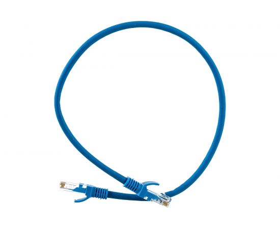 Патч-корд ExeGate UTP-RJ45-RJ45-5e-0,5M-LSZH-BL, UTP, cat.5e, 0.5м, синий 286380 