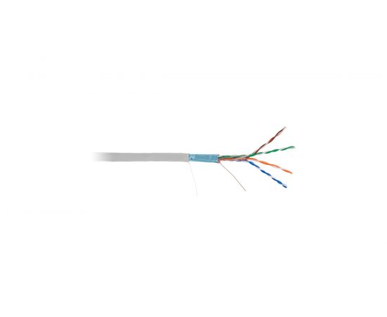 Кабель NETLAN 4 пары, категория 5e, одножильный, медный, внутренний, серый, 100м EC-UF004-5E-PVC-GY-1 